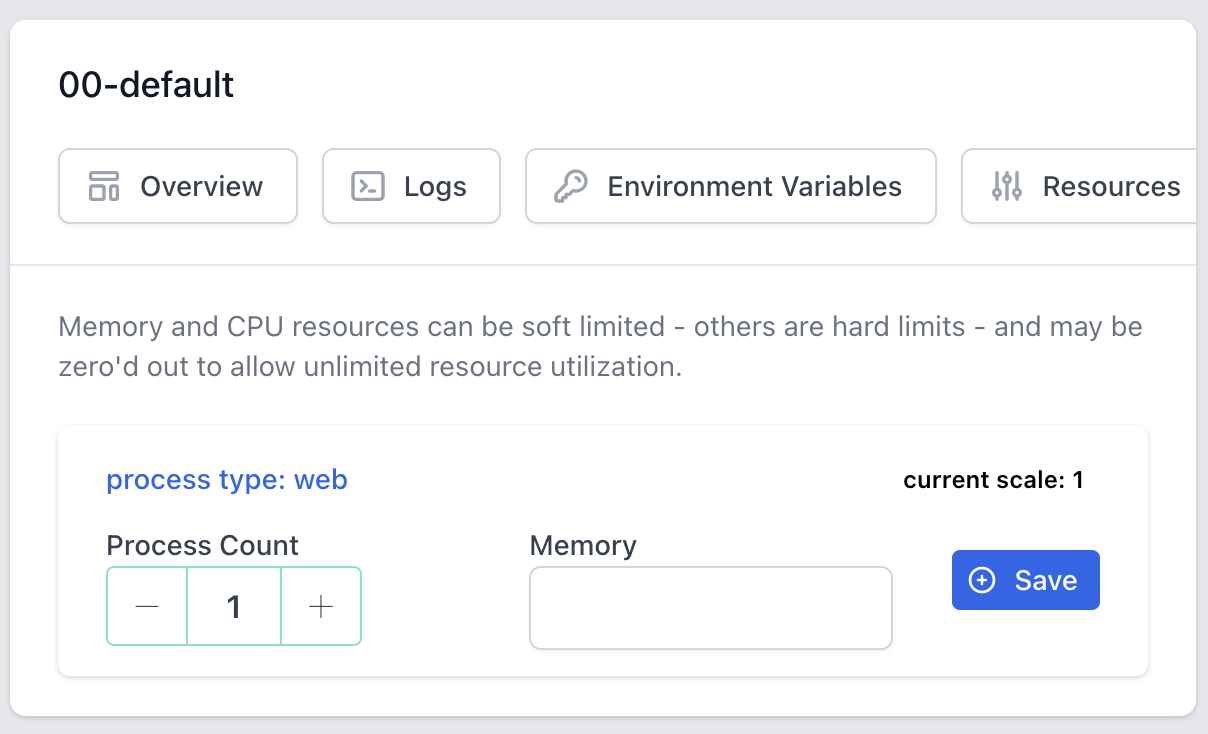 Resource Scaling